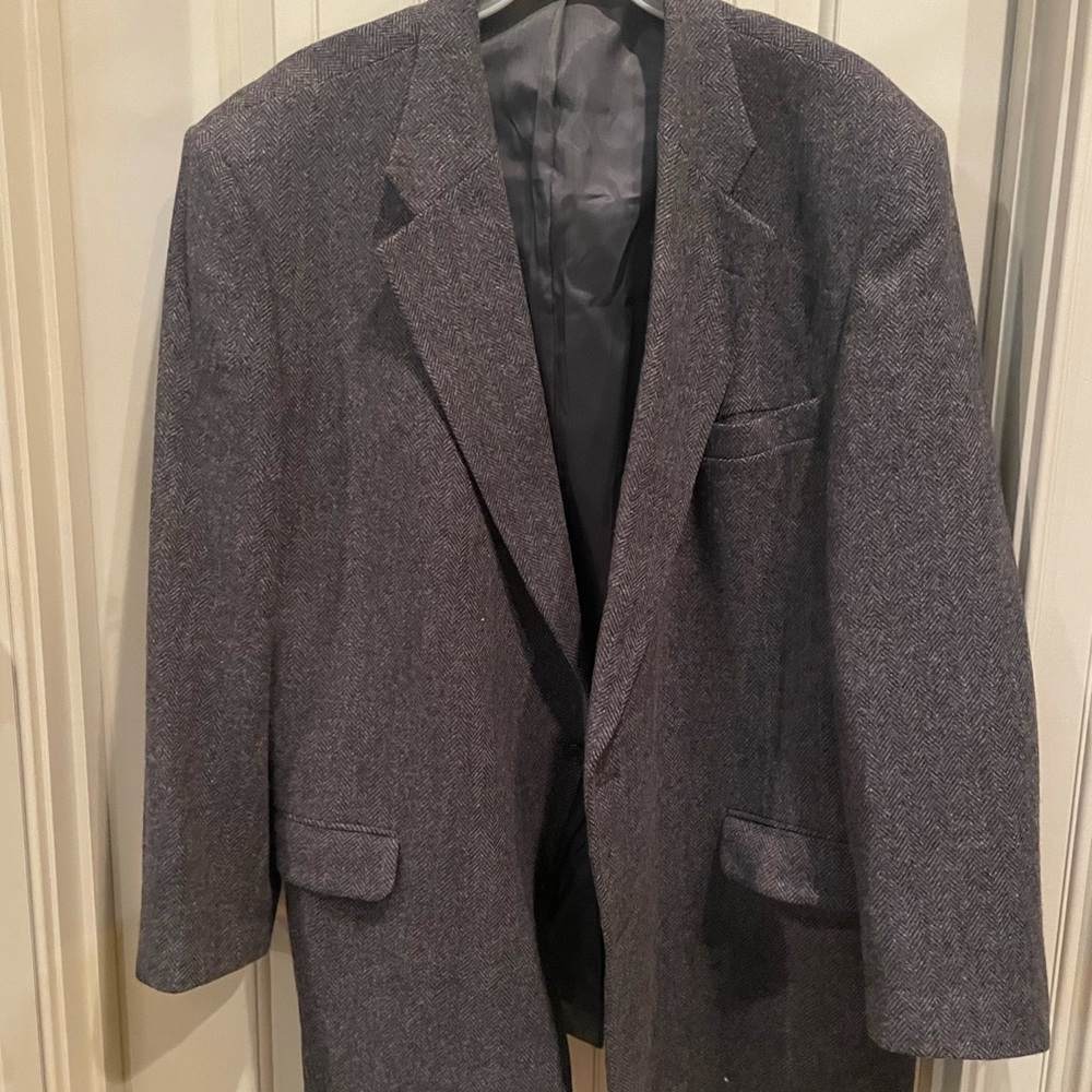 Blue Herringbone Sport Jacket